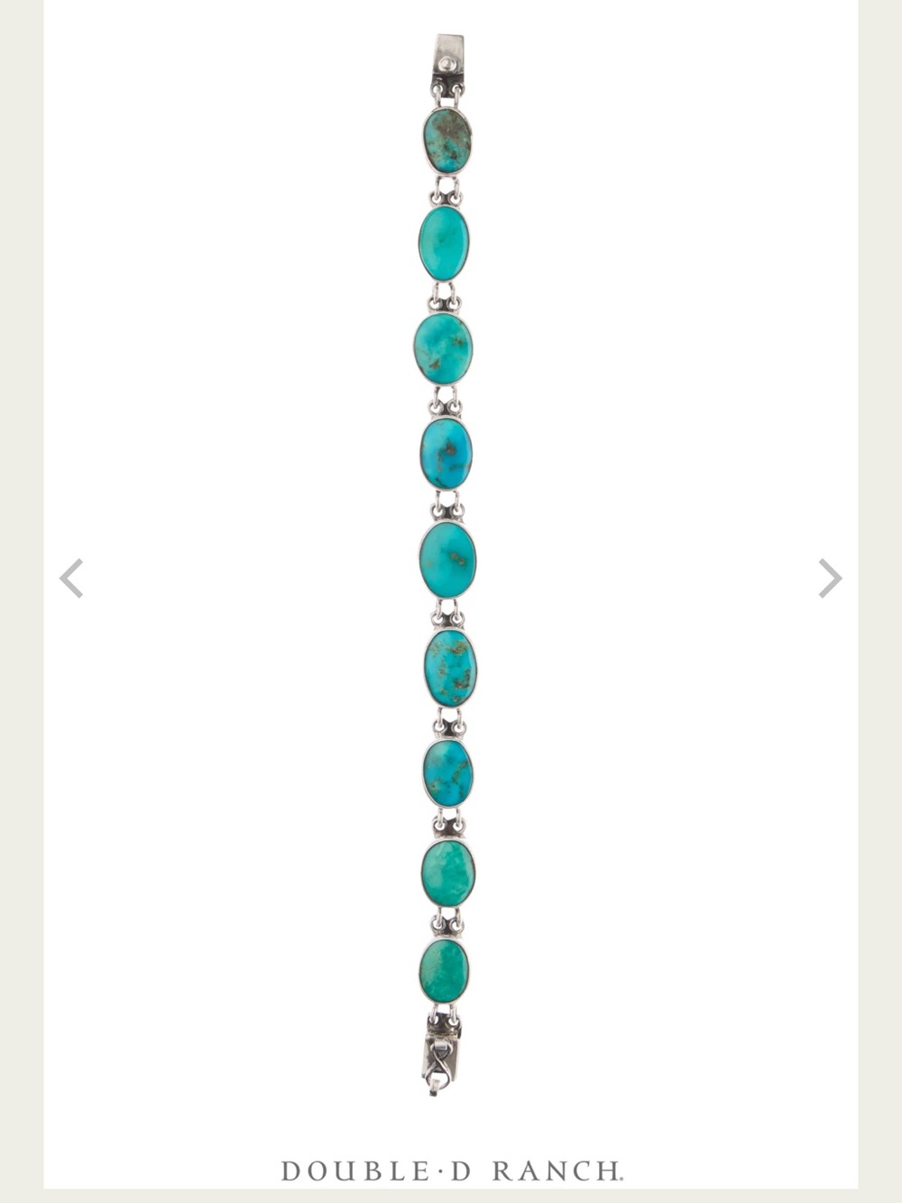Double D Ranch Federico Jimenez Sterling Silver Turquoise Bracelet 925 - Picture 8 of 9